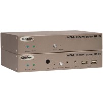 Gefen EXT-VGAKVM-LANRX | Odbiornik do systemu dystrybucji VGA, USB, RS-232, IR, 2-kierunkowego audio przez LAN, KVM over IP Gefe