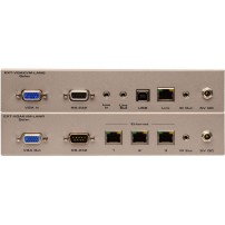 Gefen EXT-VGAKVM-LANRX | Odbiornik do systemu dystrybucji VGA, USB, RS-232, IR, 2-kierunkowego audio przez LAN, KVM over IP Gefe