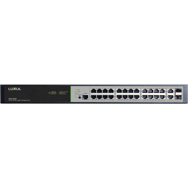Luxul XMS-2624P | Switcher, przełącznik sieciowy Gigabit 26/24, zasilacz PoE+ Luxul - 2