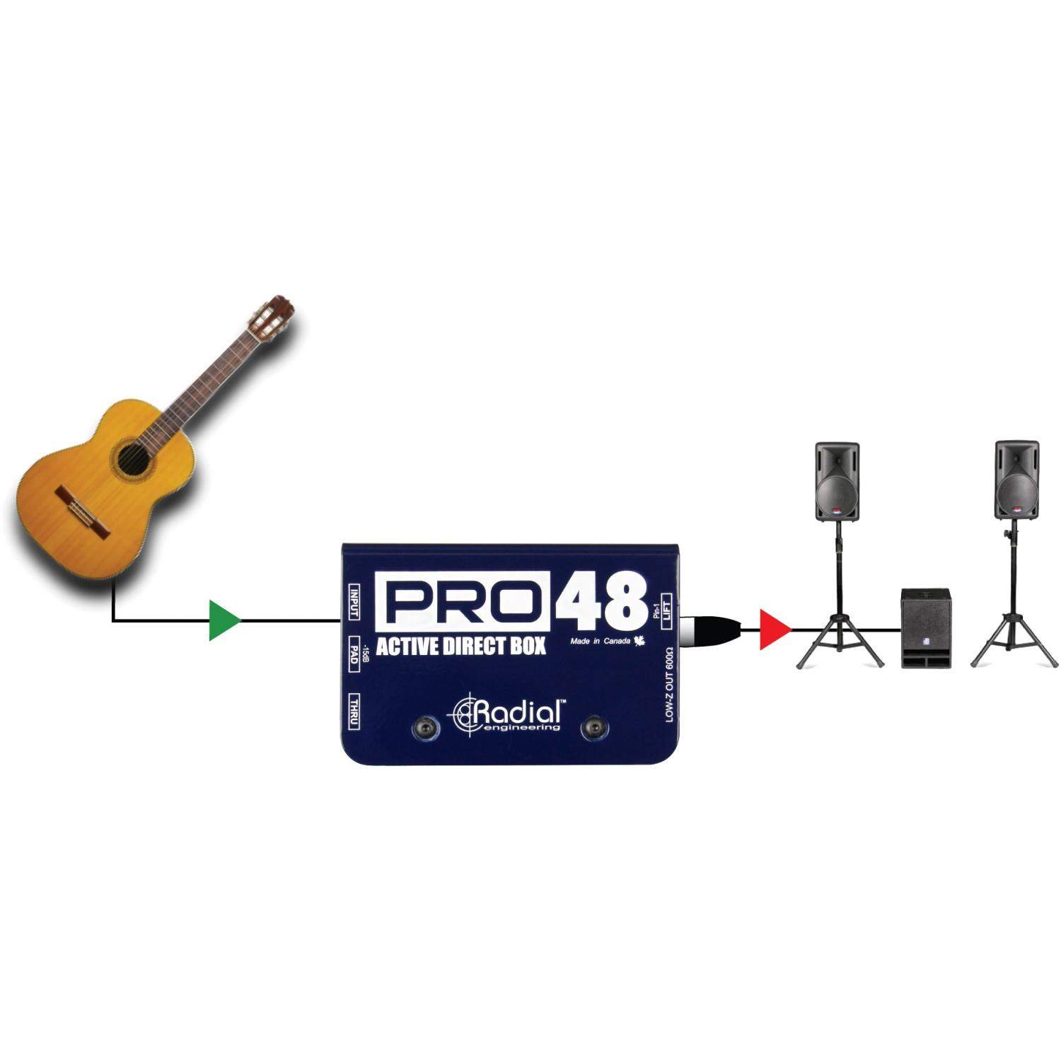 Radial Pro 48 | Aktywny DI-Box, Active Direct Box Radial Engineering - 5