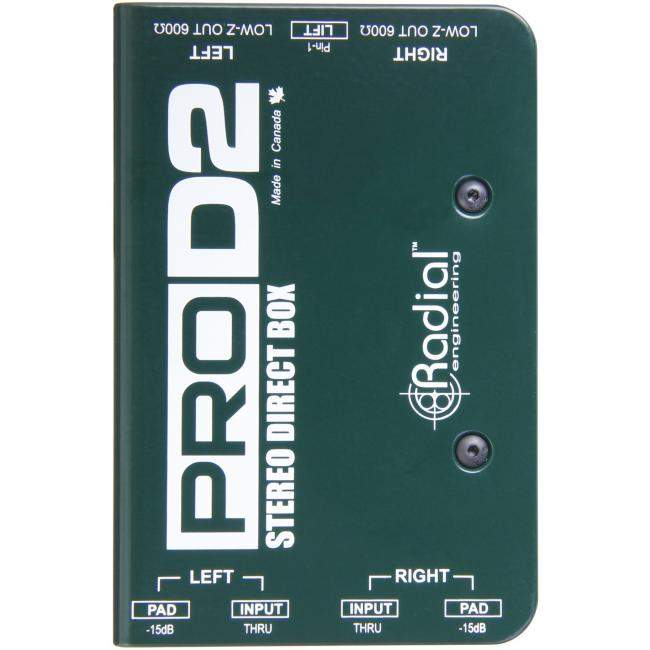 Radial Pro D2 | Pasywny DI-Box, Stereo Passive Direct Box Radial Engineering - 1