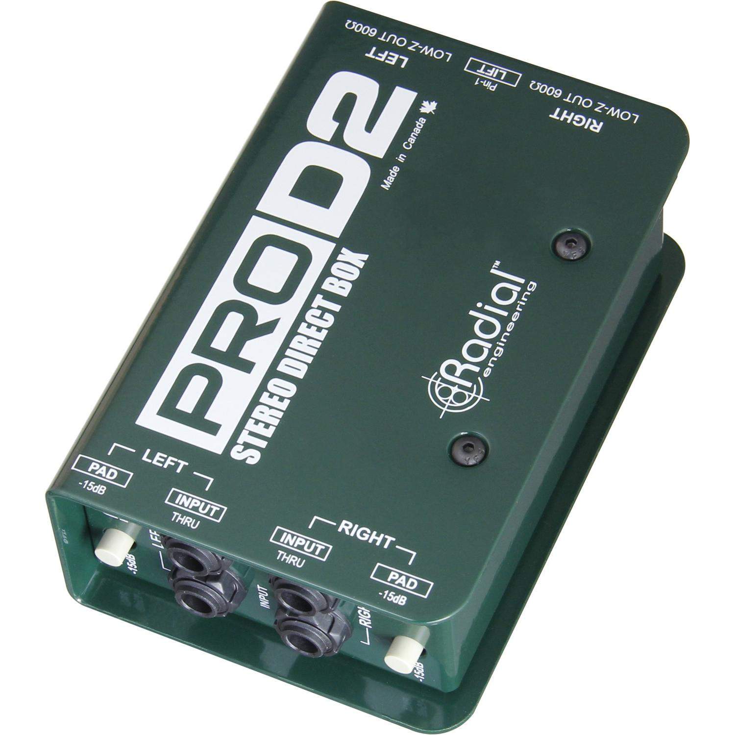 Radial Pro D2 | Pasywny DI-Box, Stereo Passive Direct Box Radial Engineering - 3