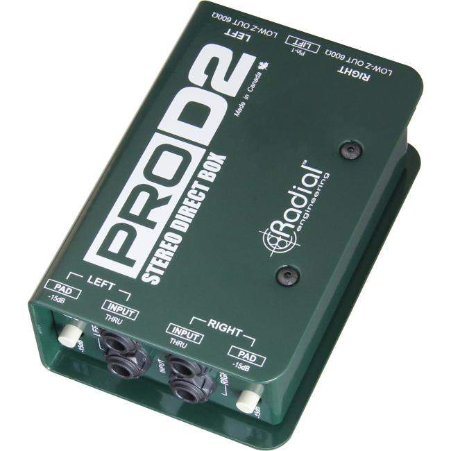 Radial Pro D2 | Pasywny DI-Box, Stereo Passive Direct Box Radial Engineering - 3