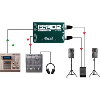 Radial Pro D2 | Pasywny DI-Box, Stereo Passive Direct Box Radial Engineering - 7