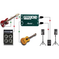 Radial Pro D2 | Pasywny DI-Box, Stereo Passive Direct Box Radial Engineering - 8