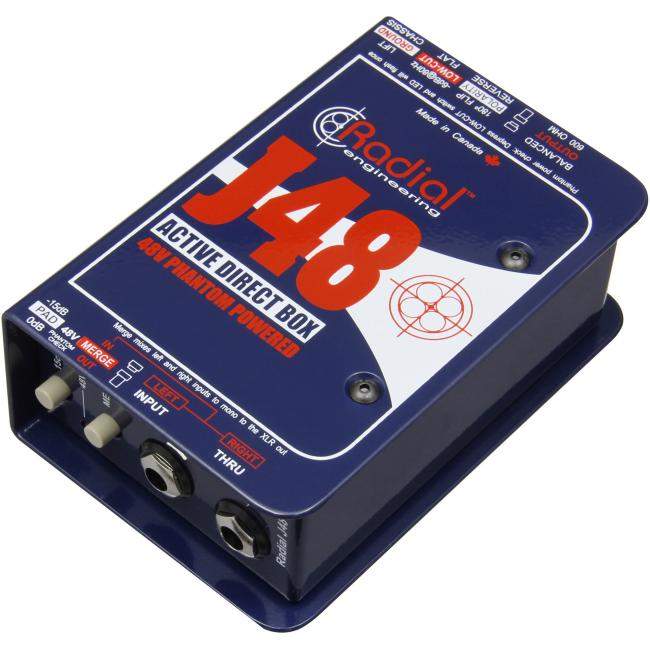 Radial J48 | Aktywny DI-Box zasilany z Phantom 48V, Active Direct Box Radial Engineering - 3