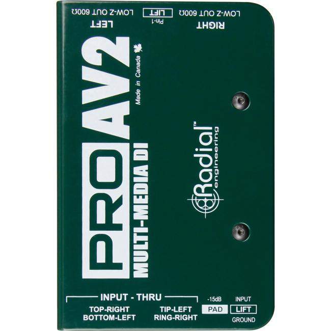 Radial Pro AV2 | Pasywny DI-Box, Stereo Passive Multimedia Direct Box Radial Engineering - 1