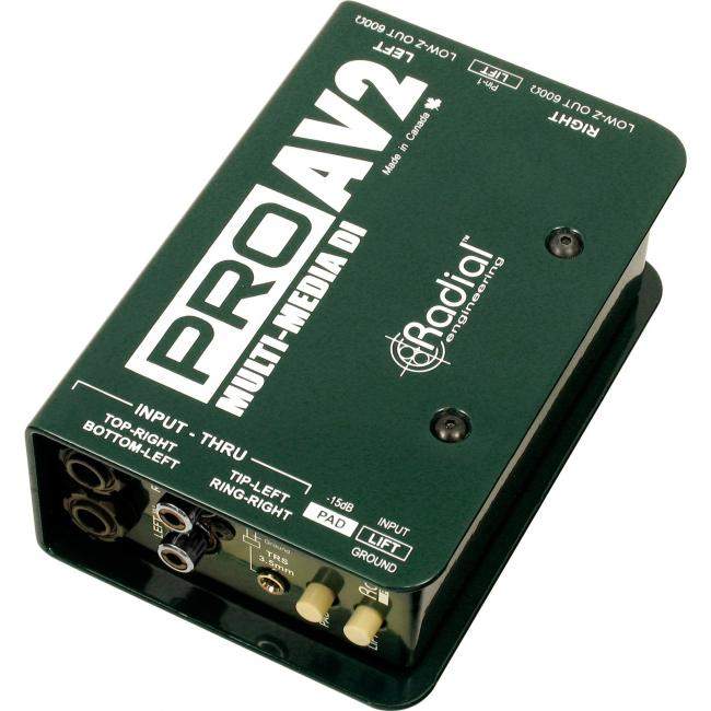 Radial Pro AV2 | Pasywny DI-Box, Stereo Passive Multimedia Direct Box Radial Engineering - 2