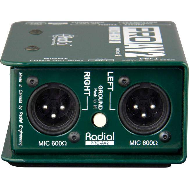 Radial Pro AV2 | Pasywny DI-Box, Stereo Passive Multimedia Direct Box Radial Engineering - 3