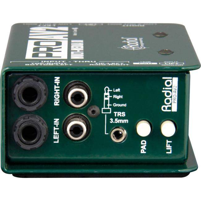 Radial Pro AV2 | Pasywny DI-Box, Stereo Passive Multimedia Direct Box Radial Engineering - 4