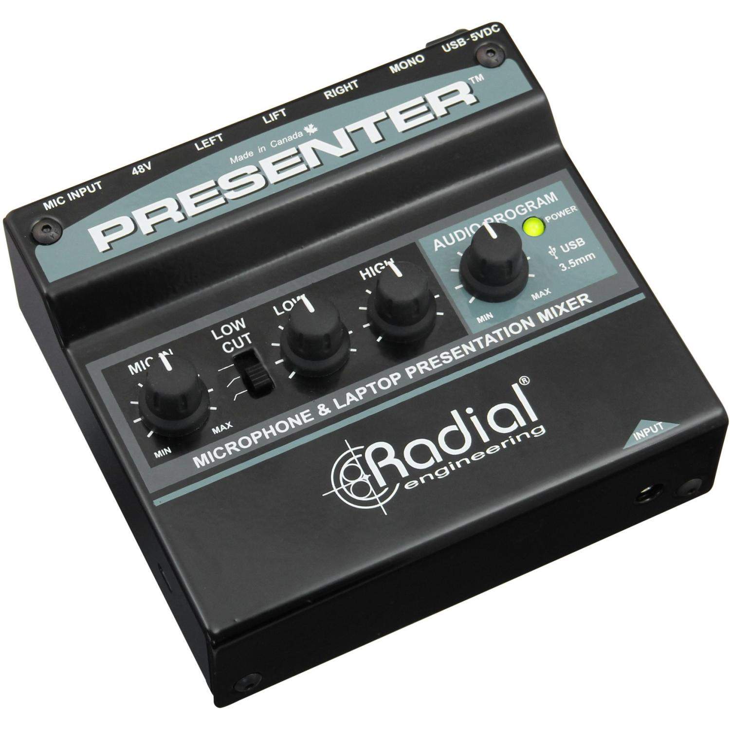 Radial Presenter | Mikser audio dla prezentacji, interfejs USB Radial Engineering - 3