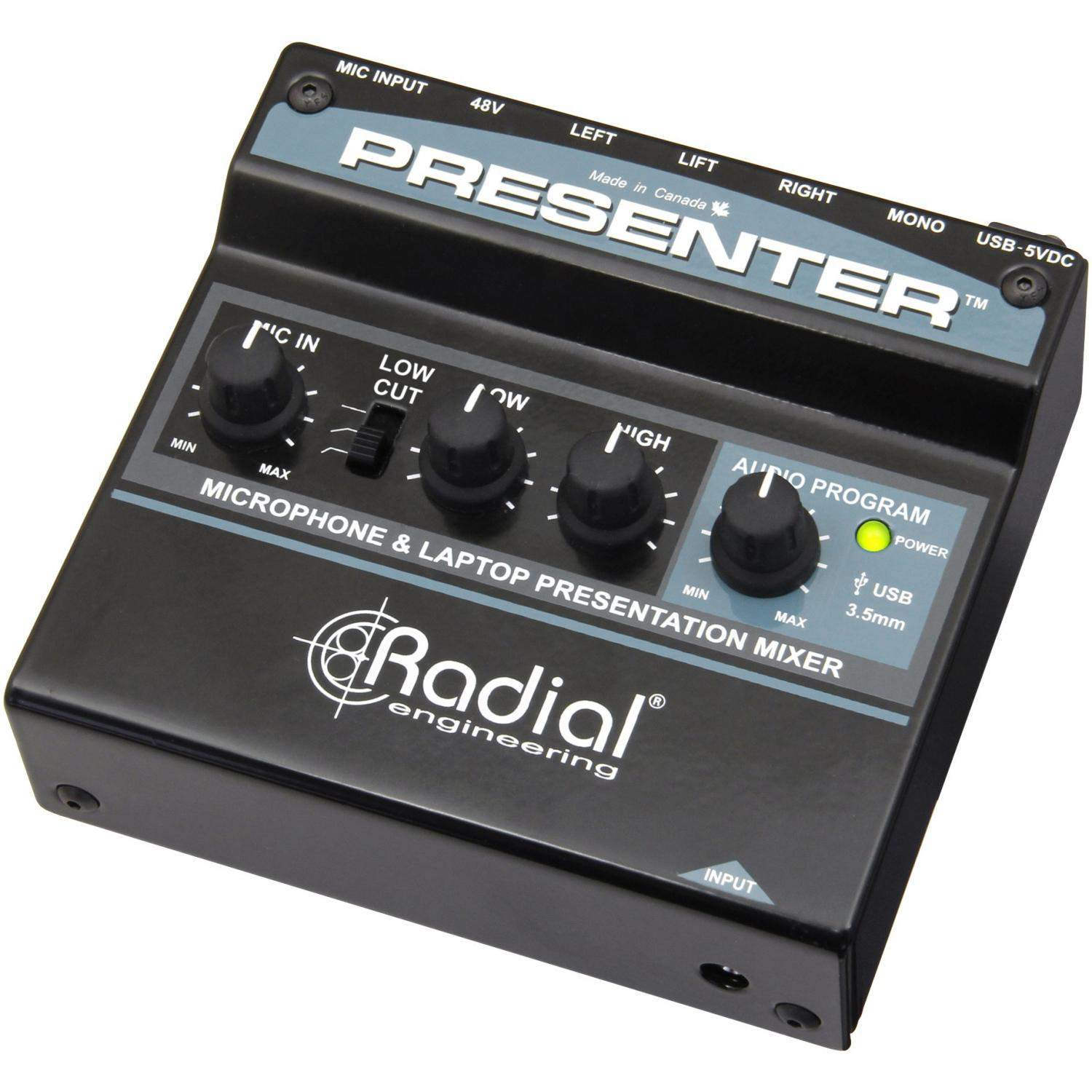 Radial Presenter | Mikser audio dla prezentacji, interfejs USB Radial Engineering - 4