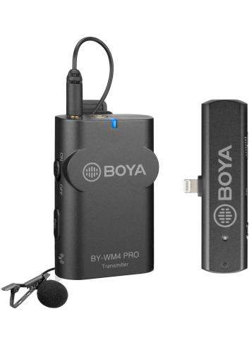 Boya BY-WM4 Pro K3 | Zestaw bezprzewodowy z mikrofonem krawatowym (lavalier) do iPhone i Pad, 2.4 GHz