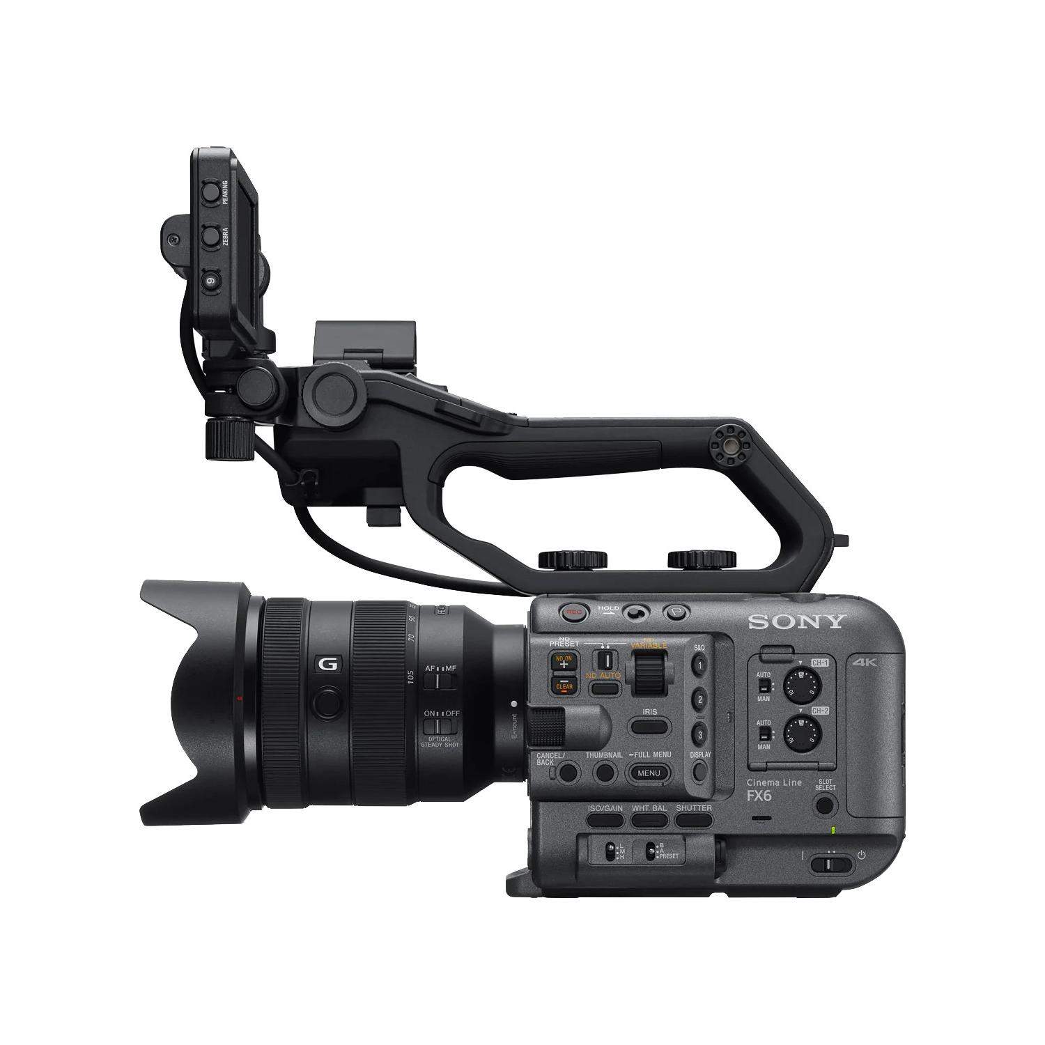 Sony FX6 | Kamera z wymienną optyką, pełna klatka, CMOS Exmor R, BIONZ XR, 4K 120 FPS, Full HD 120 FPS Sony - 3