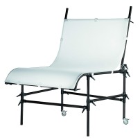 Manfrotto 220B | Duży stolik bezcieniowy z płytą perspex, czarny, 2 x 1.2 m Manfrotto - 1