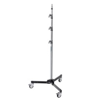Avenger A5033 (Roller 33 Folding Base) | Stalowy statyw oświetleniowy z kołami i hamulcami, wysokość do 330 cm, udźwig do 12 kg 