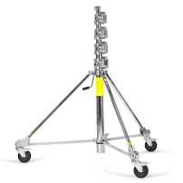 Avenger B150 (Strato Safe Crank Up) | Stalowy statyw oświetleniowy z kółkami i hamulcami, wysokość do 610 cm, udźwig do 70 kg Av