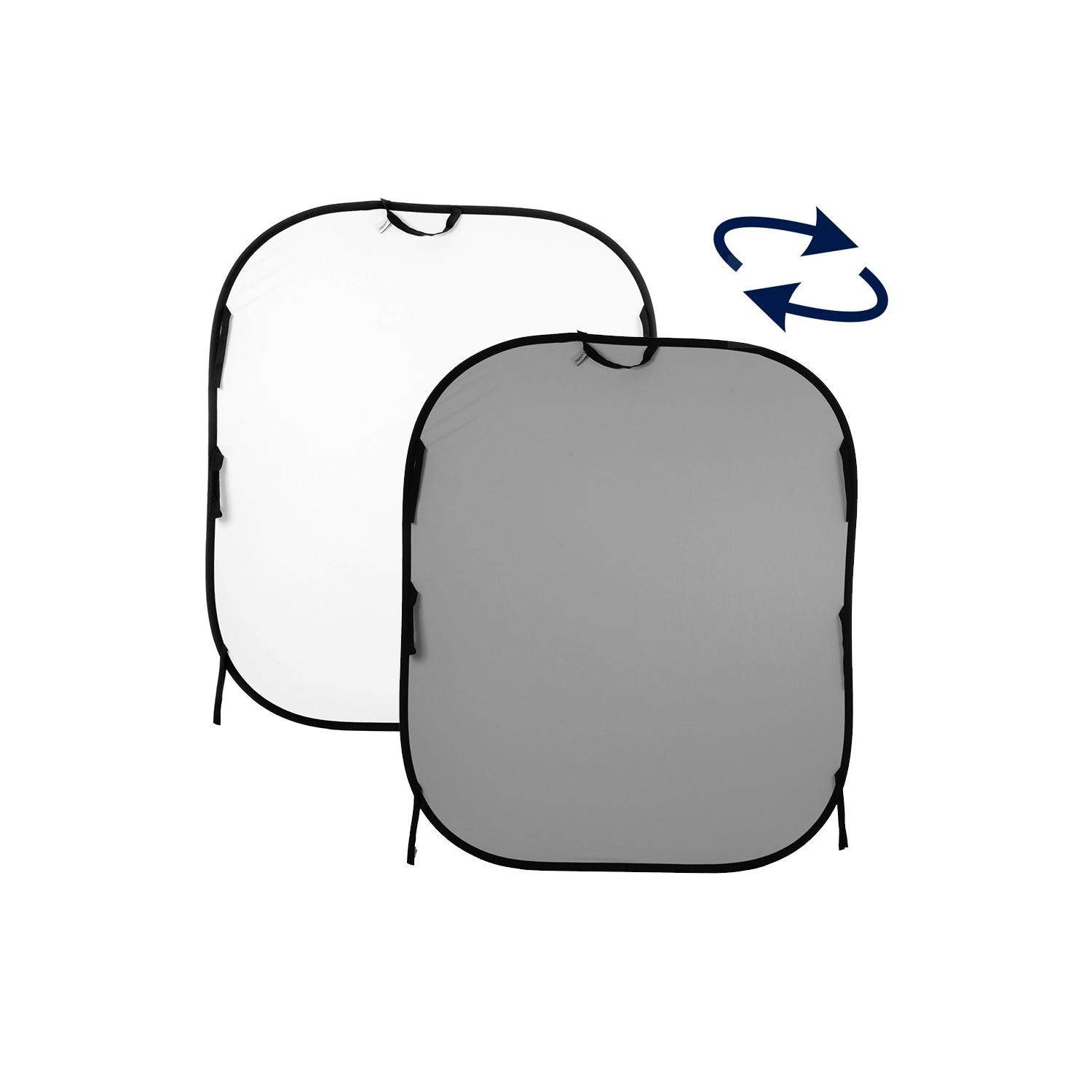 Lastolite LL LB56GW | Tło tkaninowe, składane, dwustronne, Plain, White/ Grey, białe/ szare, 1.5 x 1.8 m Lastolite - 1