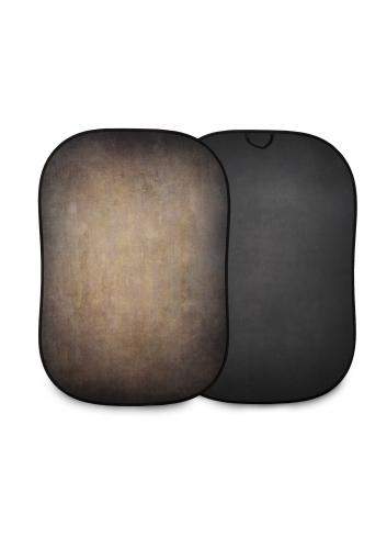 Lastolite LL LB5721 | Tło tkaninowe, składane, dwustronne, Vintage, Walnut / Pewter, czarne / brązowe, 1.5 x 2.1 m Lastolite - 1