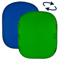 Lastolite LL LC5687 | Tło tkaninowe, składane, dwustronne, Plain, Chromakey Green / Blue, zielone / niebieskie, 1.5 x 1.8 m Last