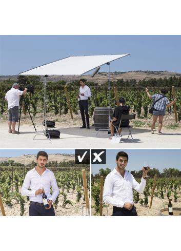 Lastolite LL LR83301R | Dyfuzor, tkanina dyfuzyjna -0.75 EV do Skylite Rapid 3 x 3 m Lastolite - 1