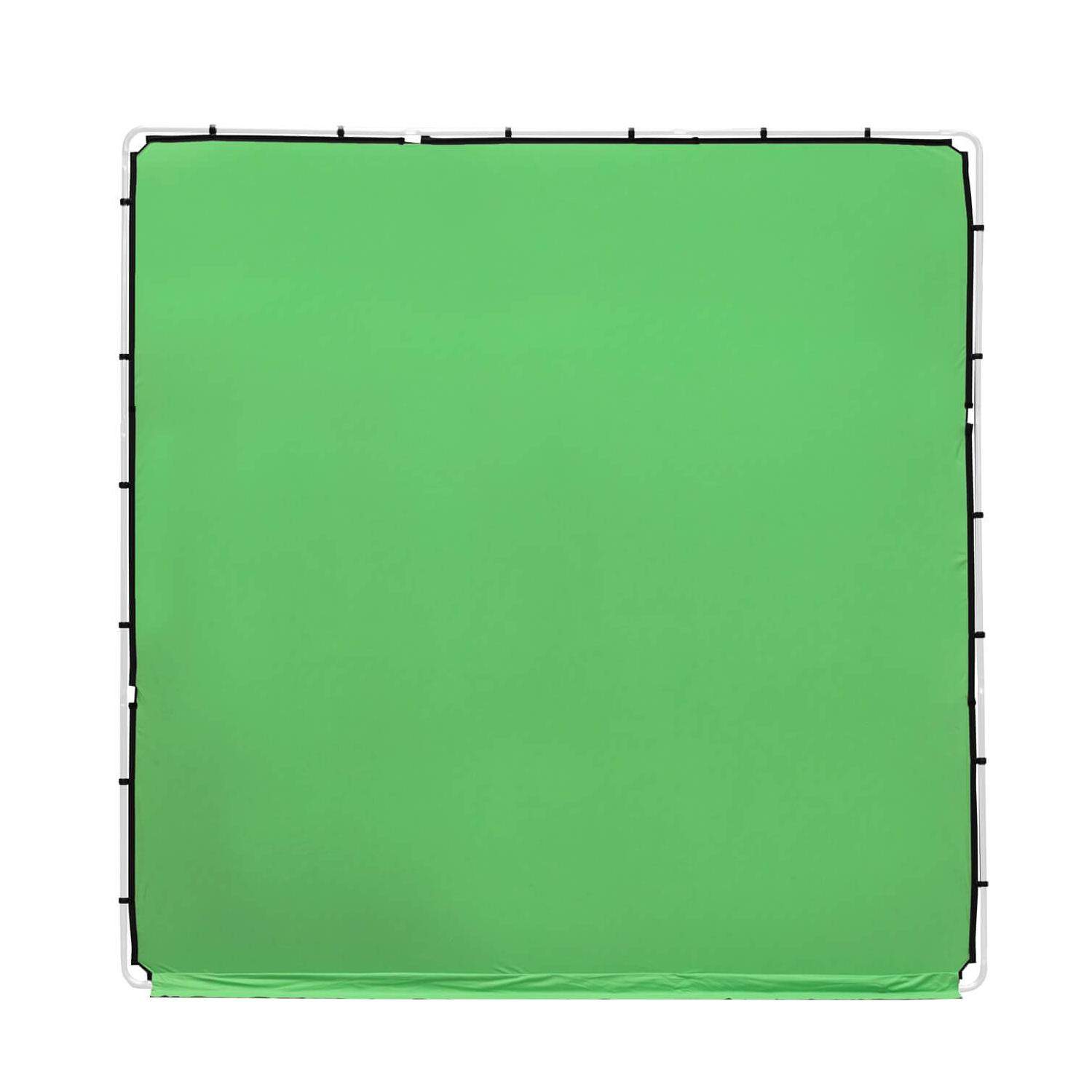 Lastolite LL LR83351 | Tło tkaninowe StudioLink bez ramy, Chromakey Green, zielone, 3 x 3 m Lastolite - 1