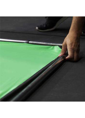 Lastolite LL LR83351 | Tło tkaninowe StudioLink bez ramy, Chromakey Green, zielone, 3 x 3 m Lastolite - 7