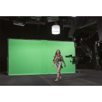 Lastolite LL LR83351 | Tło tkaninowe StudioLink bez ramy, Chromakey Green, zielone, 3 x 3 m Lastolite - 4