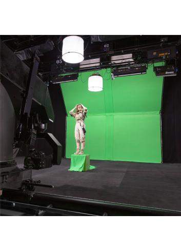 Lastolite LL LR83351 | Tło tkaninowe StudioLink bez ramy, Chromakey Green, zielone, 3 x 3 m Lastolite - 5