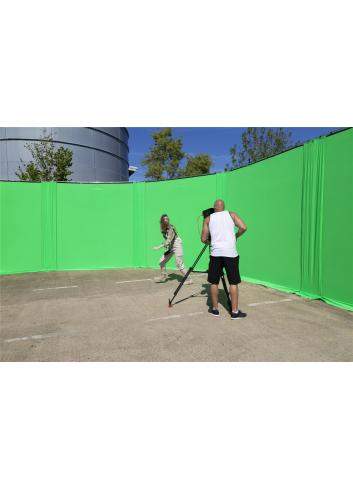 Lastolite LL LR83351 | Tło tkaninowe StudioLink bez ramy, Chromakey Green, zielone, 3 x 3 m Lastolite - 9