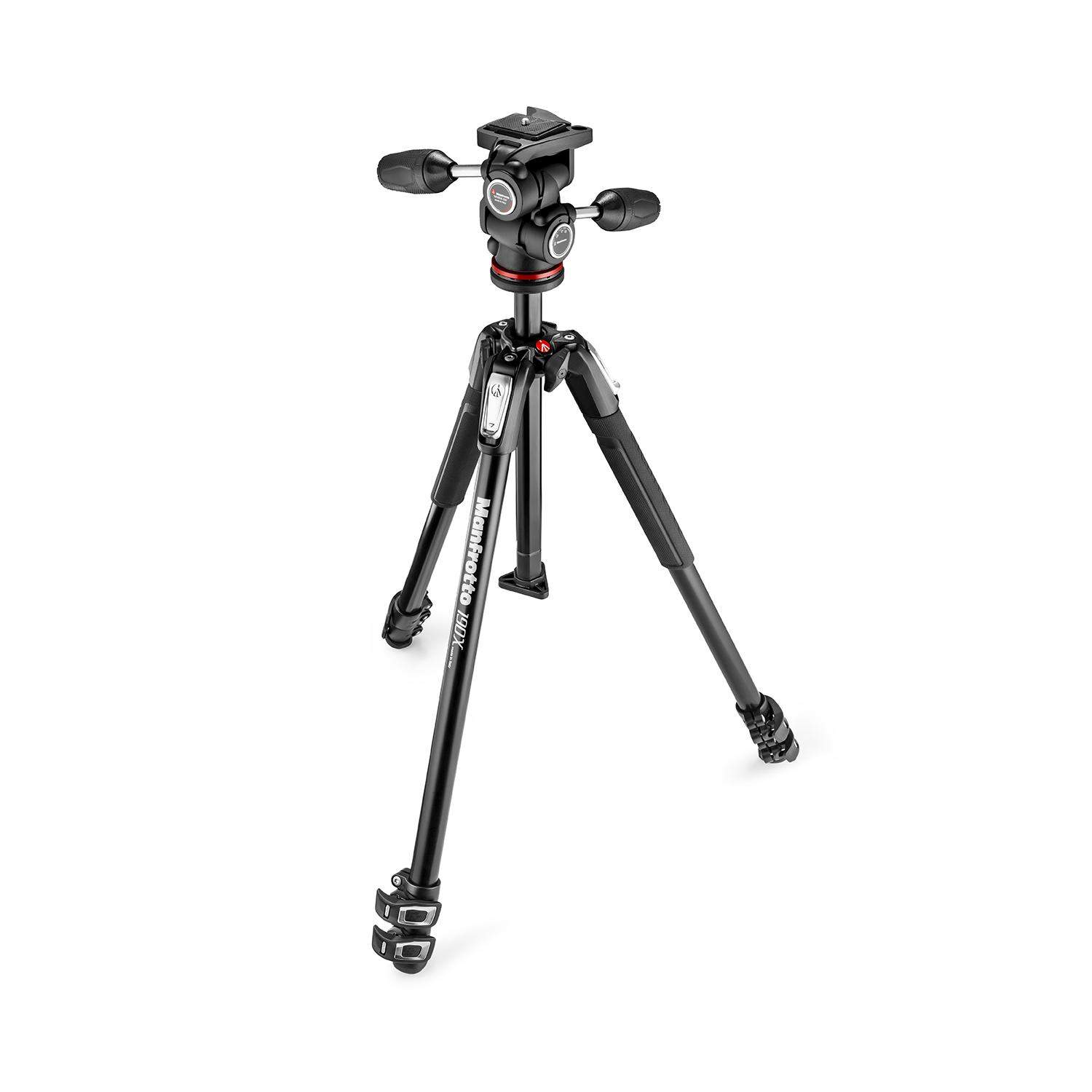 Manfrotto MK190X3-3W1 | Aluminiowy statyw z głowicą 3W i kolumną, udźwig do 4 kg, wysokość do 173 cm Manfrotto - 1