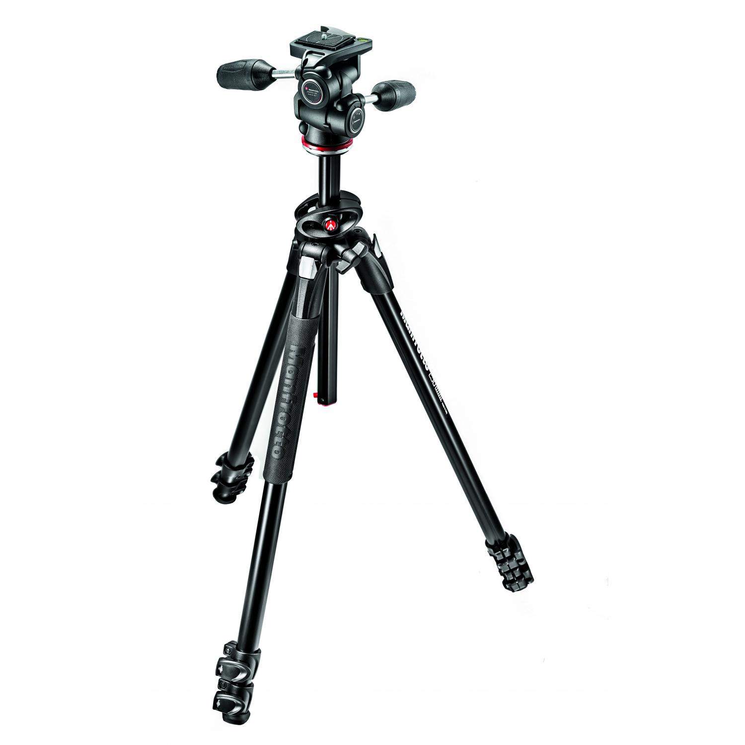 Manfrotto MK290DUA3-3W | Aluminiowy statyw 290 Dual z głowicą 3W i kolumną przesuwną, udźwig do 10 kg, wysokość do 175 cm Manfro