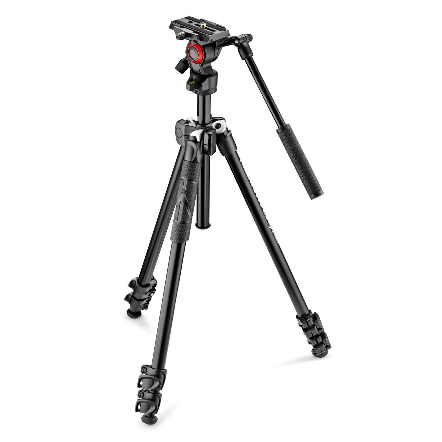 Manfrotto MK290LTA3-V | Aluminiowy statyw 290 Light z głowicą wideo i kolumną, udźwig do 4 kg, wysokość do 146 cm Manfrotto - 1