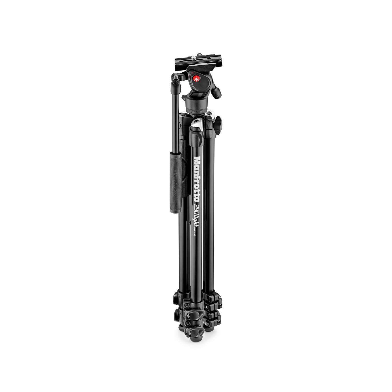 Manfrotto MK290LTA3-V | Aluminiowy statyw 290 Light z głowicą wideo i kolumną, udźwig do 4 kg, wysokość do 146 cm Manfrotto - 2