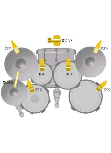AKG Drumset Premium | Zestaw 8 ręcznie dobieranych mikrofonów do perkusji AKG - 1