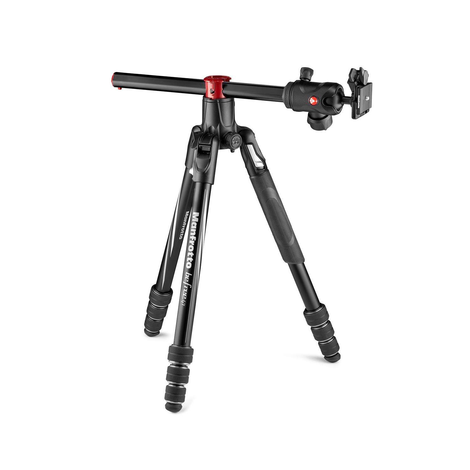 Manfrotto MKBFRA4GTXP-BH | Aluminiowy statyw BeFree GT XPRO z głowicą kulową i przestawną kolumną, udźwig 12 kg, wysokość 164 cm