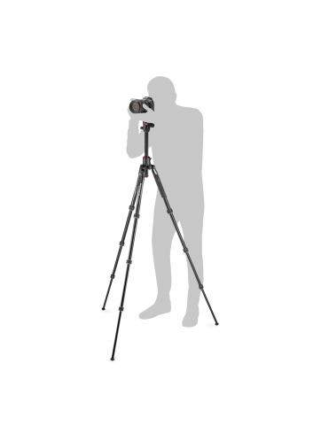 Manfrotto MKBFRA4GTXP-BH | Aluminiowy statyw BeFree GT XPRO z głowicą kulową i przestawną kolumną, udźwig 12 kg, wysokość 164 cm