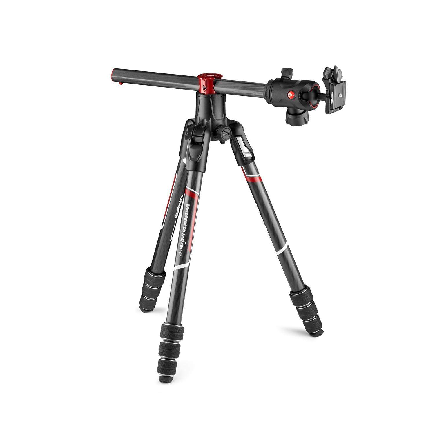 Manfrotto MKBFRC4GTXP-BH | Karbonowy statyw BeFree GT XPRO z głowicą kulową i przestawną kolumną, udźwig 12 kg, wysokość 162 cm 