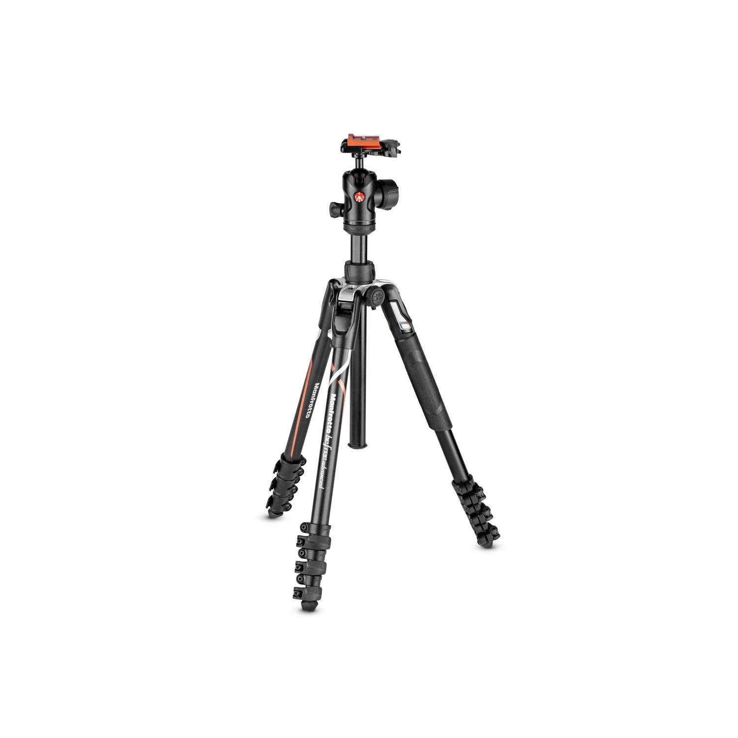 Manfrotto MKBFRLA-BH | Aluminiowy statyw BeFree Sony α Advanced Lever z głowicą kulową i kolumną, udźwig 9 kg, wysokość 151 cm M