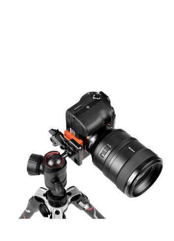 Manfrotto MKBFRLA-BH | Aluminiowy statyw BeFree Sony α Advanced Lever z głowicą kulową i kolumną, udźwig 9 kg, wysokość 151 cm M
