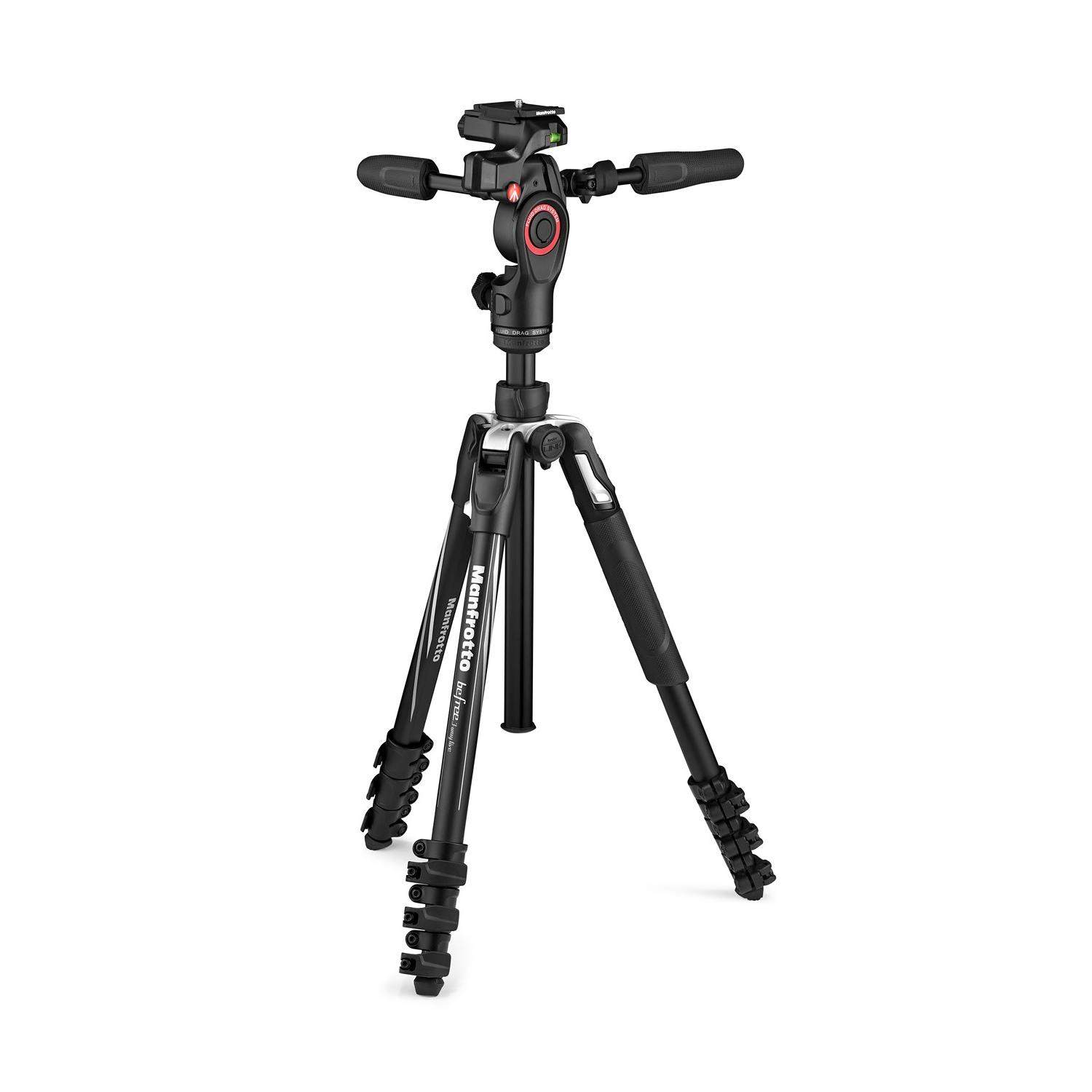 Manfrotto MKBFRLA4BK-3W | Aluminiowy statyw BeFree 3W Live Lever z głowicą 3W i kolumną, udźwig do 6 kg, wysokość do 151 cm Manf
