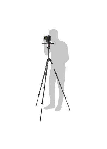 Manfrotto MKBFRLA4BK-3W | Aluminiowy statyw BeFree 3W Live Lever z głowicą 3W i kolumną, udźwig do 6 kg, wysokość do 151 cm Manf