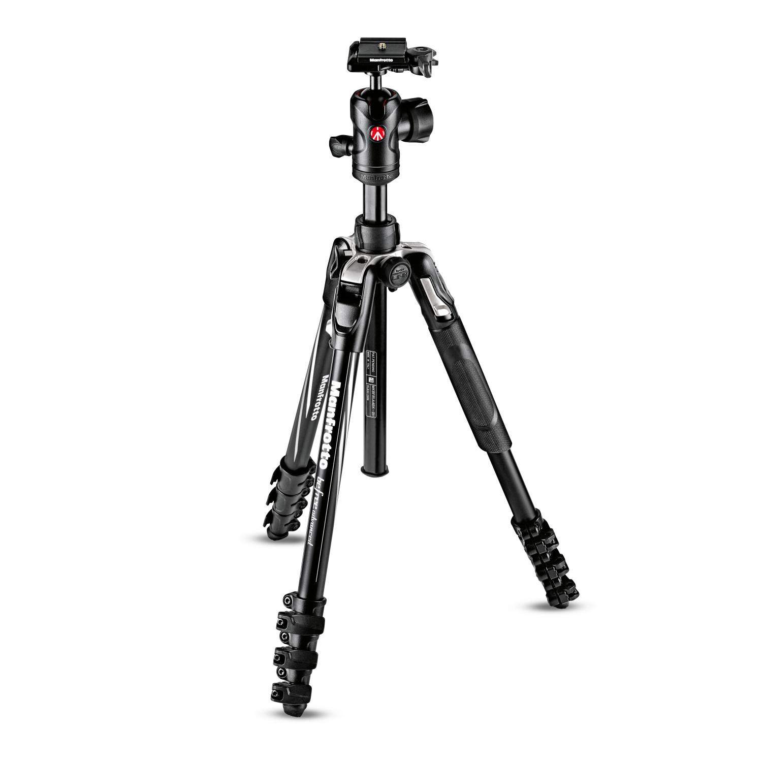 Manfrotto MKBFRLA4BK-BH | Aluminiowy statyw BeFree Advanced Lever z głowicą kulową i kolumną, udźwig do 9 kg, wysokość do 151 cm