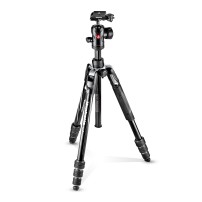 Manfrotto MKBFRTA4BK-BH | Aluminiowy statyw BeFree Advanced Black z głowicą kulową, udźwig do 9 kg, wysokość do 150 cm Manfrotto
