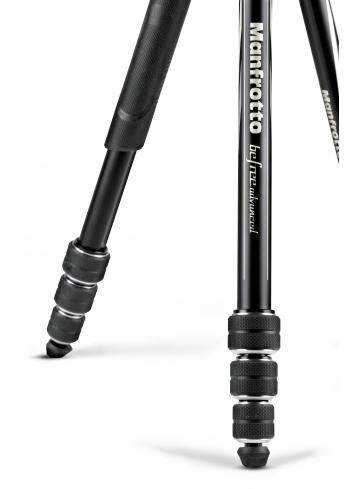 Manfrotto MKBFRTA4BK-BH | Aluminiowy statyw BeFree Advanced Black z głowicą kulową, udźwig do 9 kg, wysokość do 150 cm Manfrotto