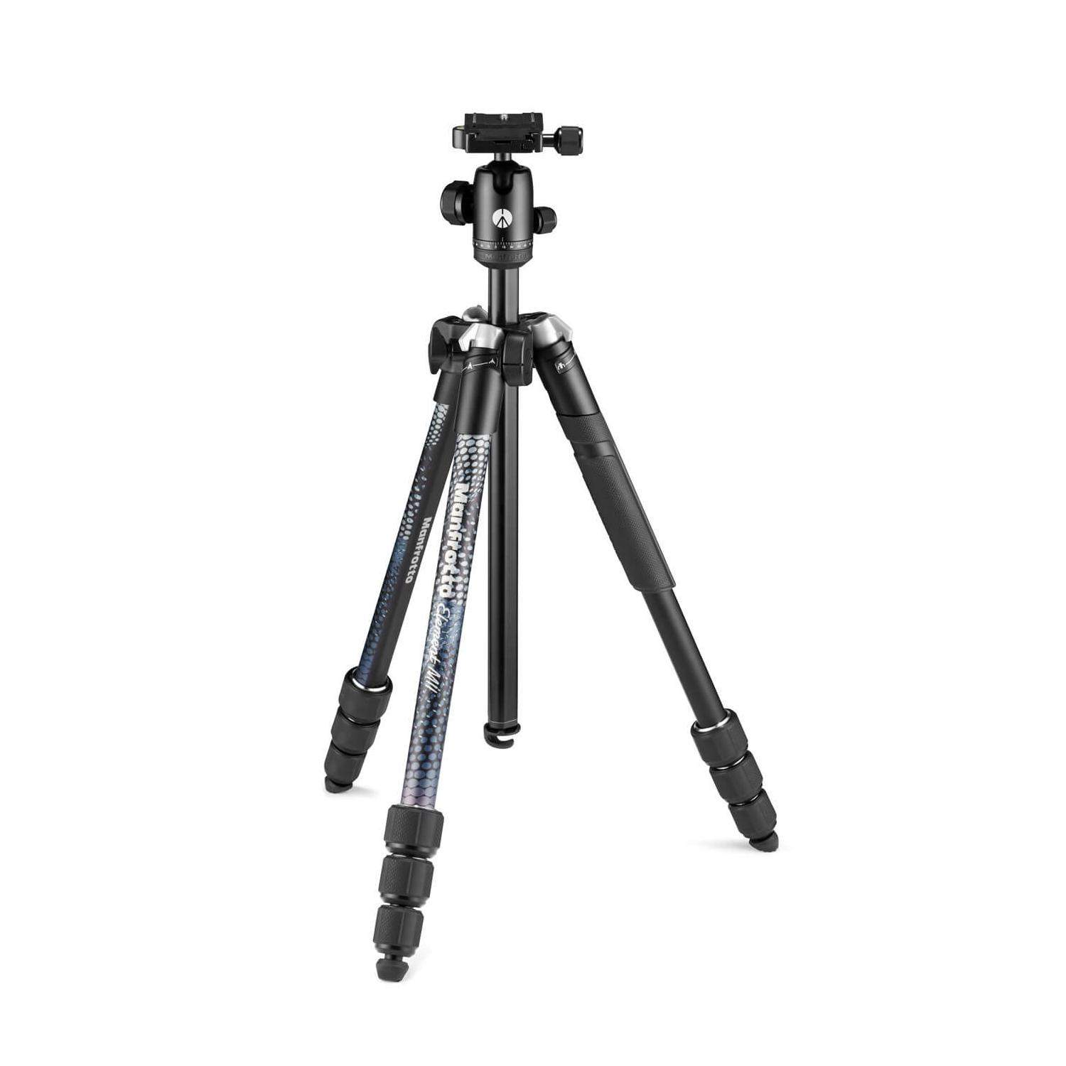 Manfrotto MKELMII4BK-BH | Aluminiowy statyw Element MII Black z głowicą kulową i kolumną, udźwig do 8 kg, wysokość do 160 cm Man