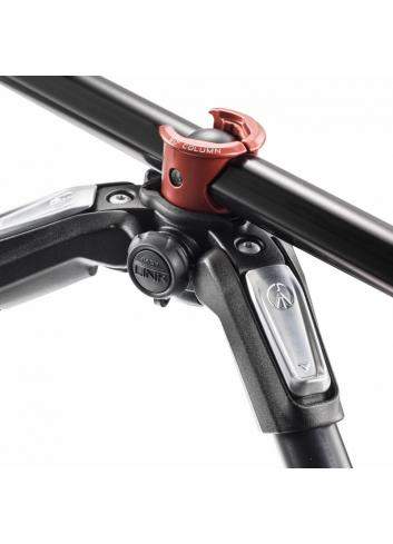 Manfrotto MT190CXPRO4 | Karbonowy statyw foto-wideo 190XPRO Carbon z kolumną Rapid, udźwig do 15 kg, wysokość do 160 cm Manfrott