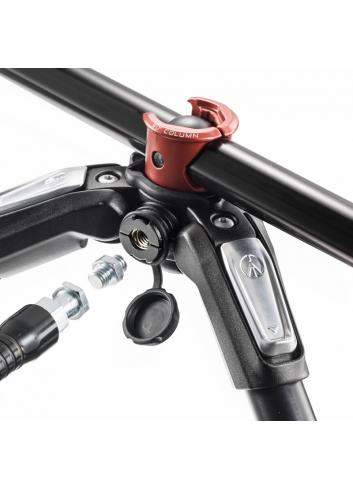 Manfrotto MT190CXPRO4 | Karbonowy statyw foto-wideo 190XPRO Carbon z kolumną Rapid, udźwig do 15 kg, wysokość do 160 cm Manfrott