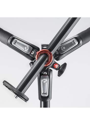 Manfrotto MT190CXPRO4 | Karbonowy statyw foto-wideo 190XPRO Carbon z kolumną Rapid, udźwig do 15 kg, wysokość do 160 cm Manfrott