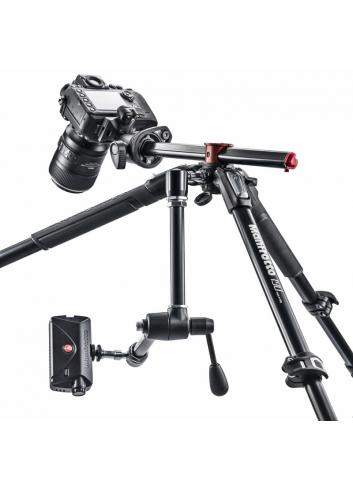 Manfrotto MT190CXPRO4 | Karbonowy statyw foto-wideo 190XPRO Carbon z kolumną Rapid, udźwig do 15 kg, wysokość do 160 cm Manfrott